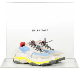Balenciaga Multicoloured Triple S Grey Chunky Trainers UK 4 EU 37 👠