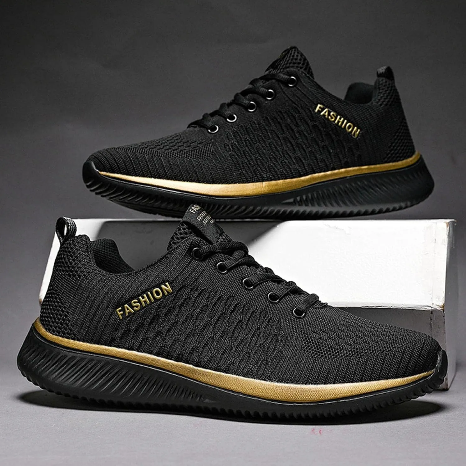 BORAMAX Sneakers Business Fashion SneakerMen's Fashion Sneakers Memory Foam Casual Shoes for Men Retro Oxford Sneaker