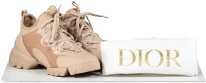 Dior D-connect Sneaker Nude Technical Fabric Trainers UK 4.5 EU 37.5 👠