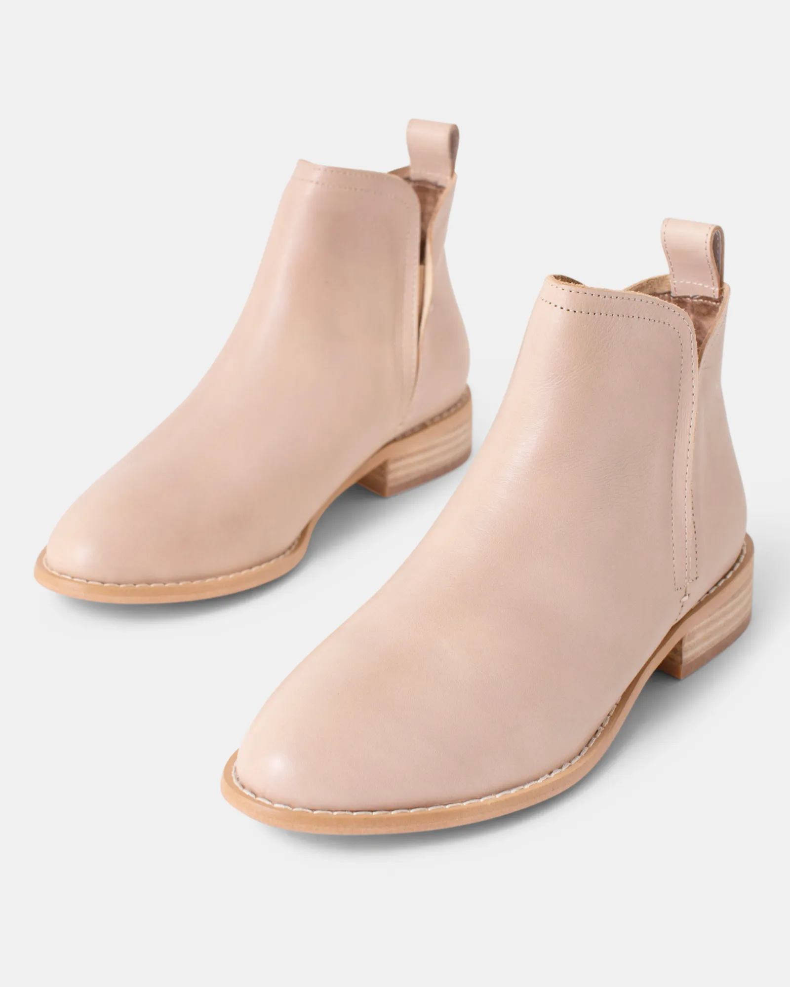 Douglas Leather Boot - Stone