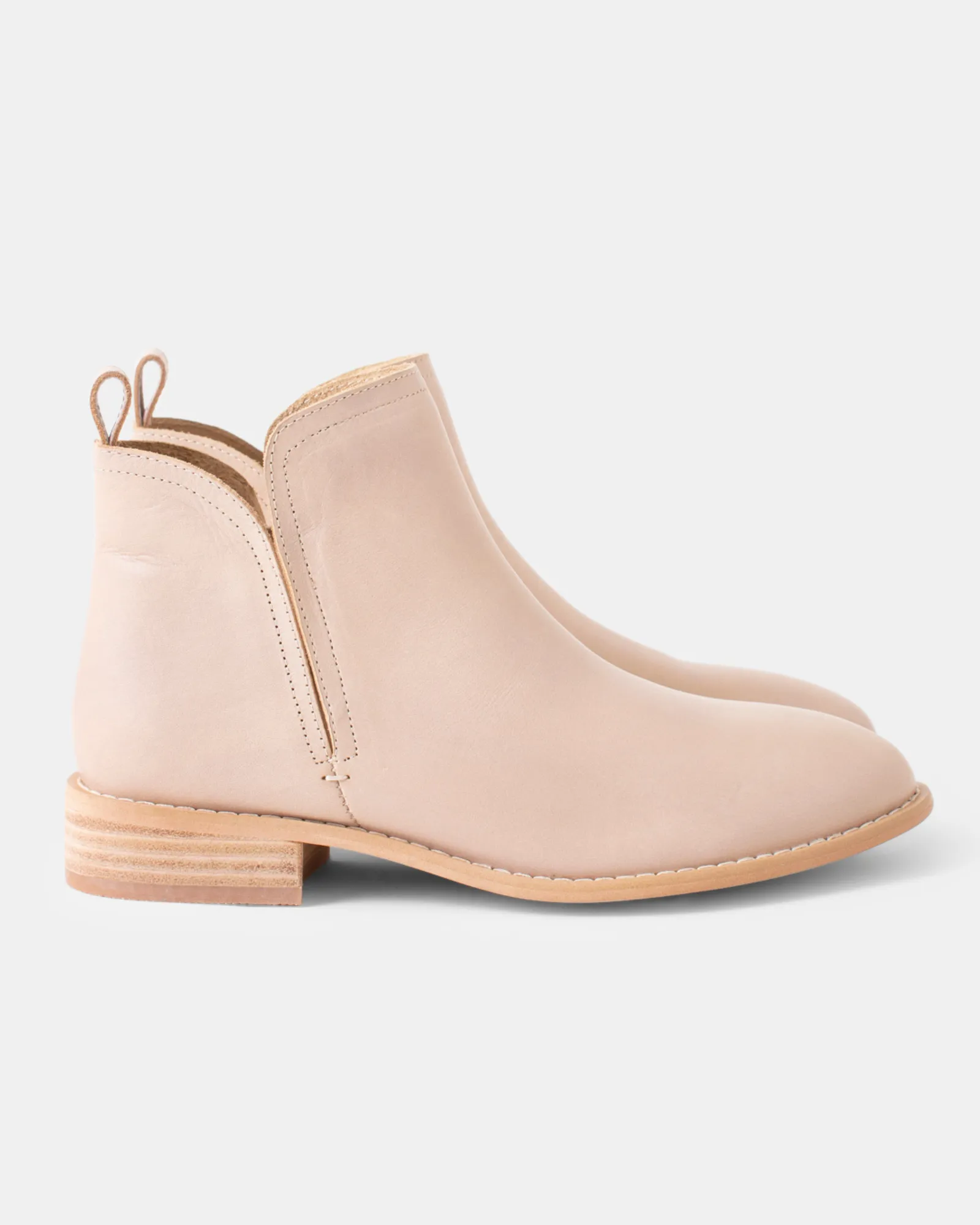 Douglas Leather Boot - Stone