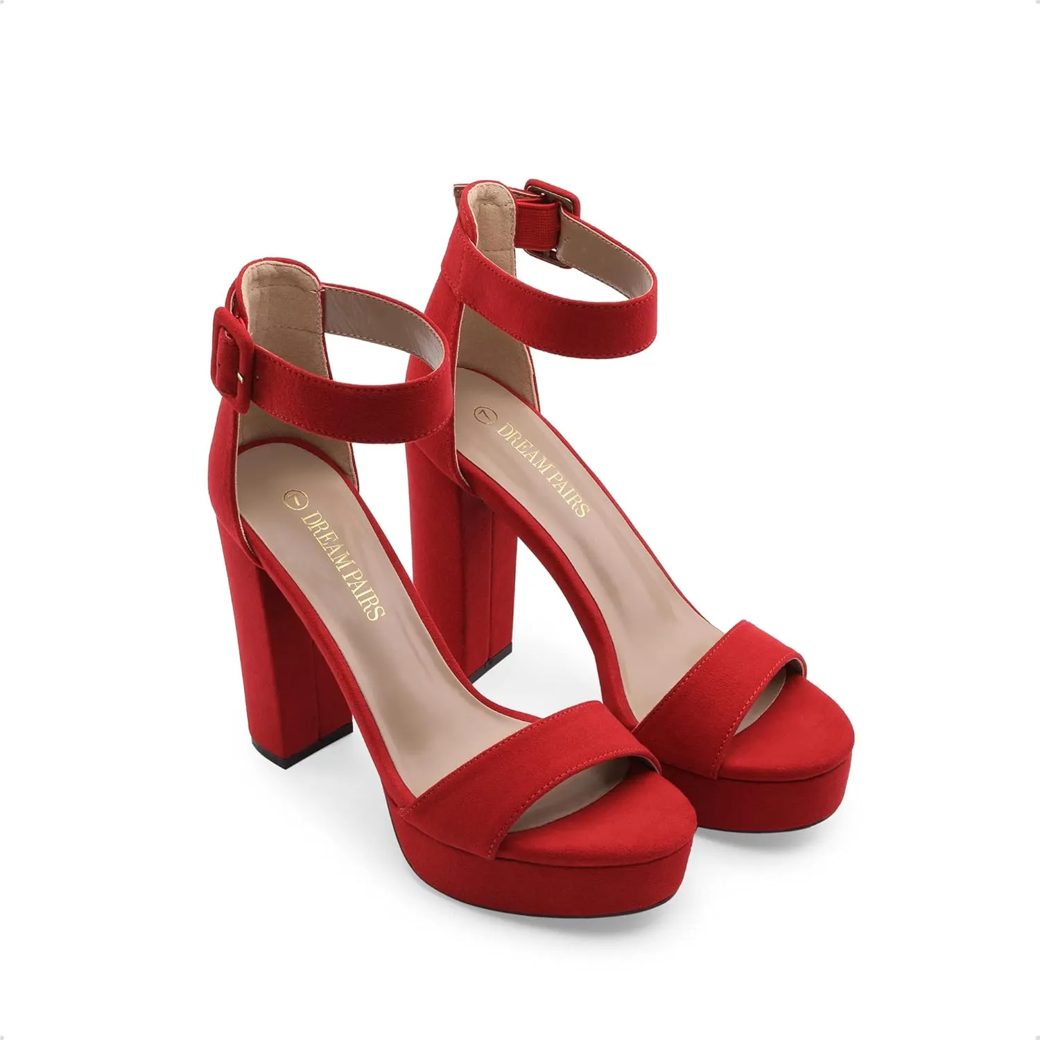 DREAM PAIRS Women's Hi-lo Heeled Sandal