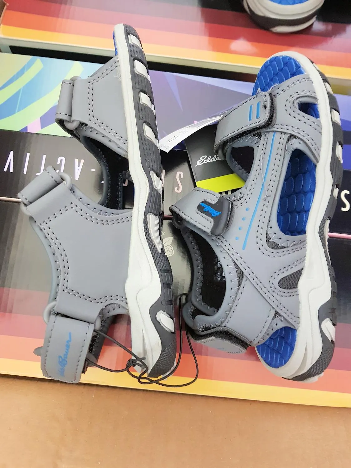 Eddie Bauer Rocky Blue Gray River Sandals Size 12 or 13