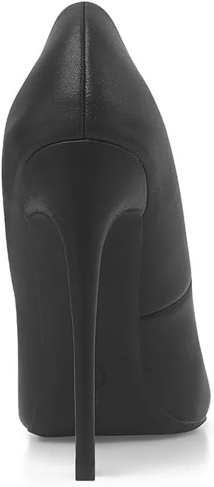 Elisabet Tang Women Pumps, Pointed Toe High Heel 4.7 inch/12cm Party Stiletto Heels Shoes Matte
