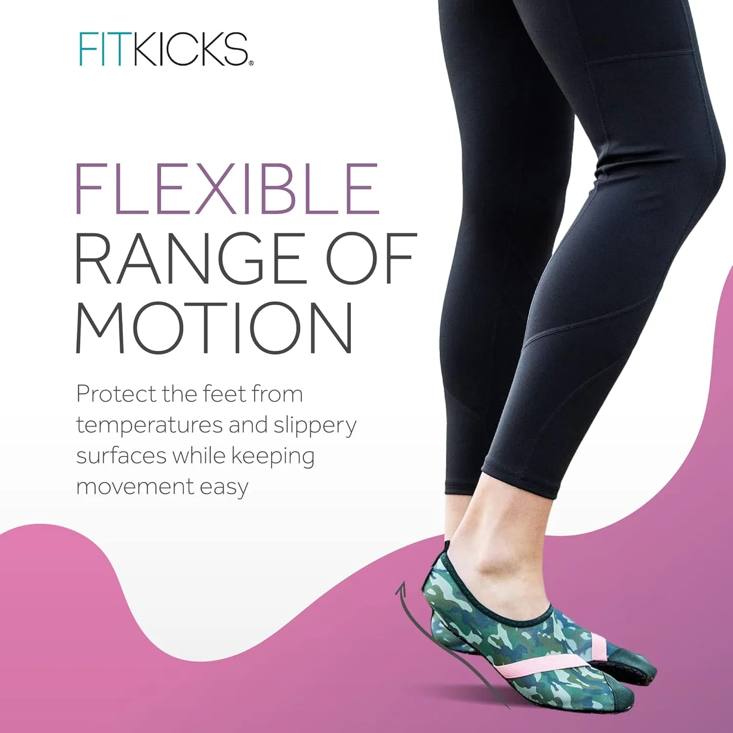 FITKICKS Original Women's Foldable Active Lifestyle Minimalist Footwear Barefoot Yoga Sporty Water Shoes