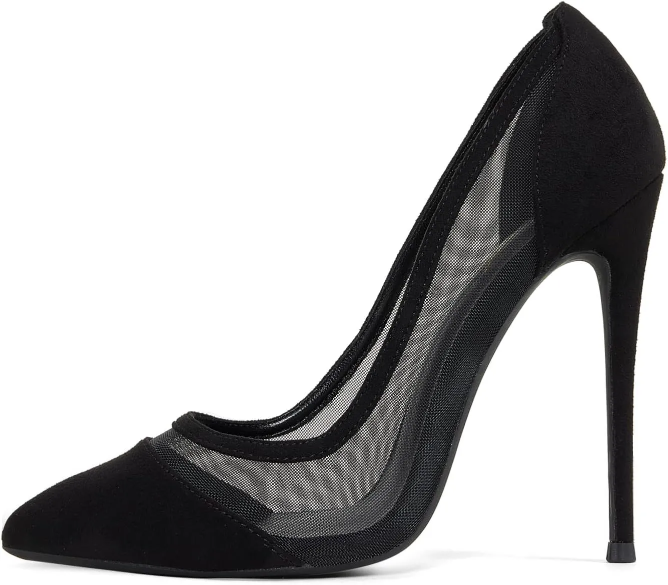 GENSHUO Women's 4.7 Inch Pumps Pointy Closed Toe Stiletto Sexy High Heels Slip on Porm Party Wedding Dress Shoes