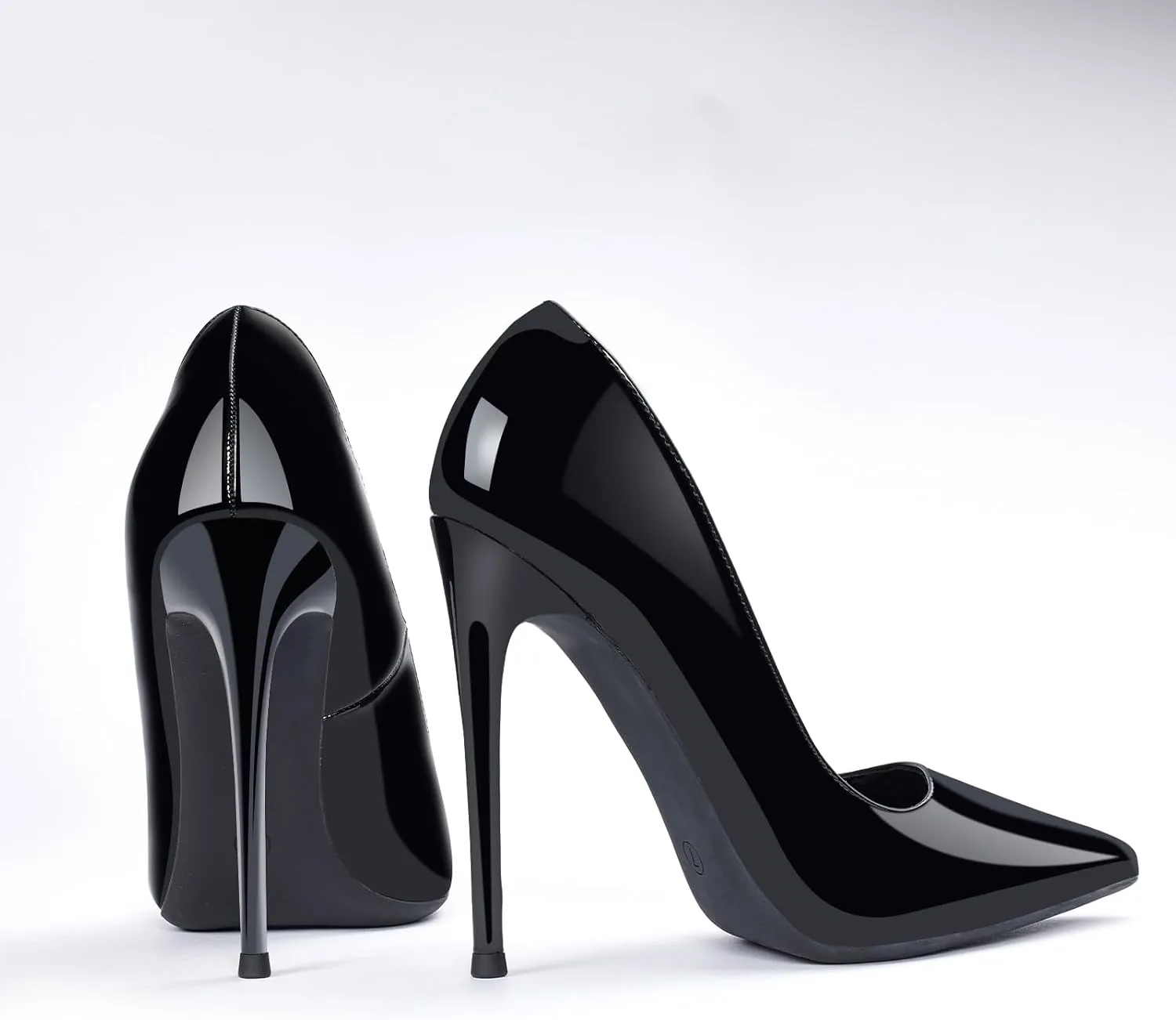 GENSHUO Women's 4.7 Inch Pumps Pointy Closed Toe Stiletto Sexy High Heels Slip on Porm Party Wedding Dress Shoes