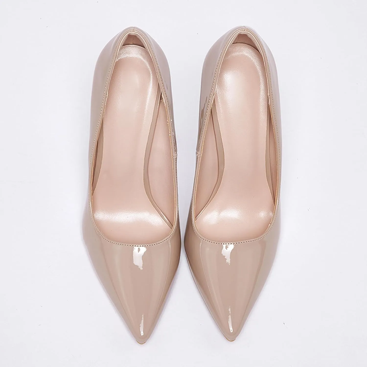 GENSHUO Women's 4.7 Inch Pumps Pointy Closed Toe Stiletto Sexy High Heels Slip on Porm Party Wedding Dress Shoes