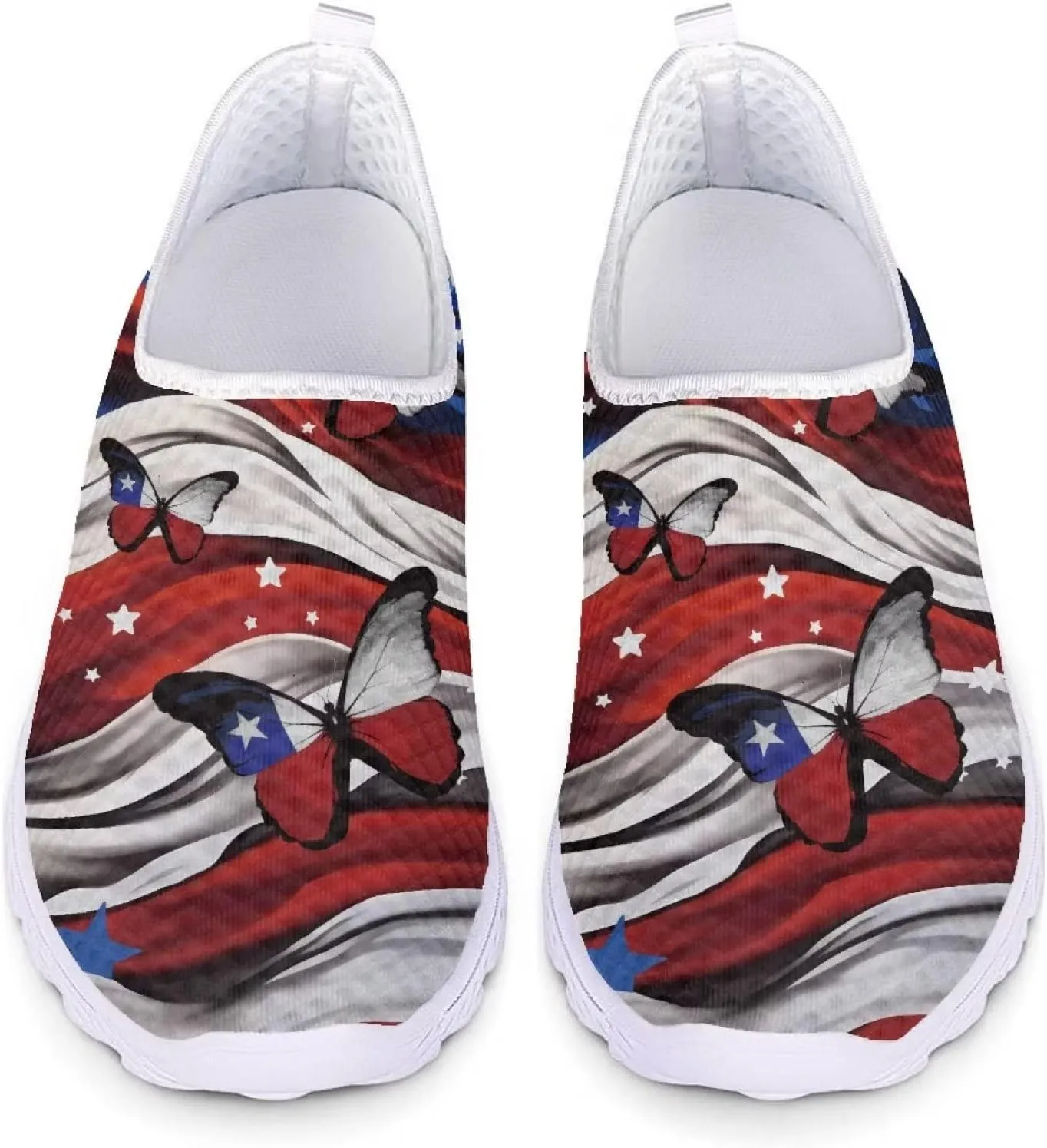 GIFTPUZZ Women Men Casual Non Slip Comfort Walking Shoes Soft Lightweight Slip On Sneakers