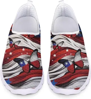 GIFTPUZZ Women Men Casual Non Slip Comfort Walking Shoes Soft Lightweight Slip On Sneakers