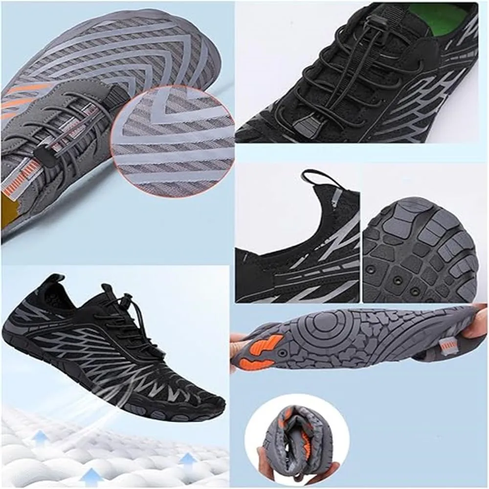 Grounded Footwear for Women Men Neuropathy, Lightweight Non-Slip Barefoot Shoes, Wide Toe Box Grounded Hike Shoes