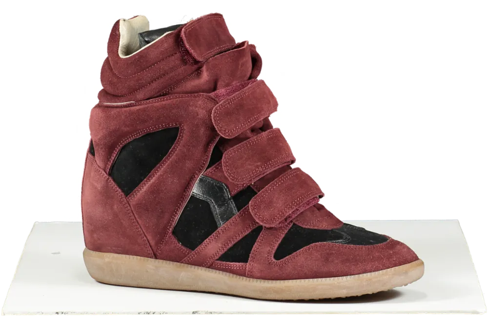 Isabel Marant Red Beckett Suede Trainers UK 8 EU 41 👠