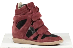 Isabel Marant Red Beckett Suede Trainers UK 8 EU 41 👠