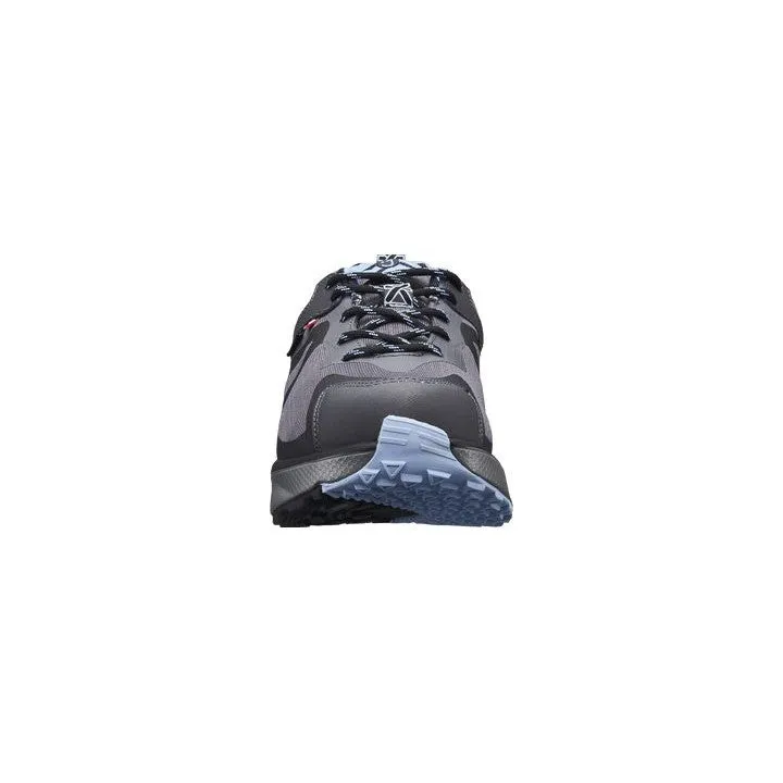 Joya Veloce STX Ladies Dark Grey Leather & Textile Vegan Arch Support Lace Up Trainers