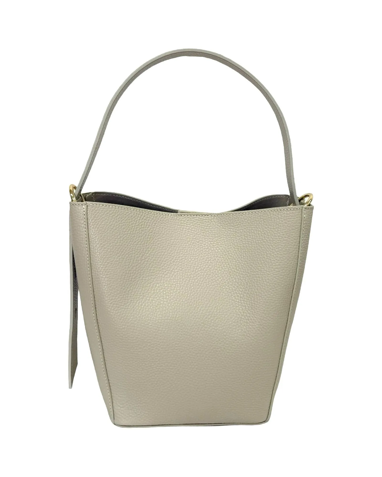 LEATHER BUCKET BAG