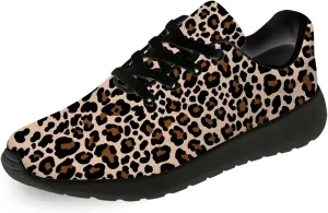 Leopard Cheetah Print Shoes Woman Tennis Shoes Athletic Running Shoes Soft Lightweight Walking Sneakers Gifts for Ladies Girls
