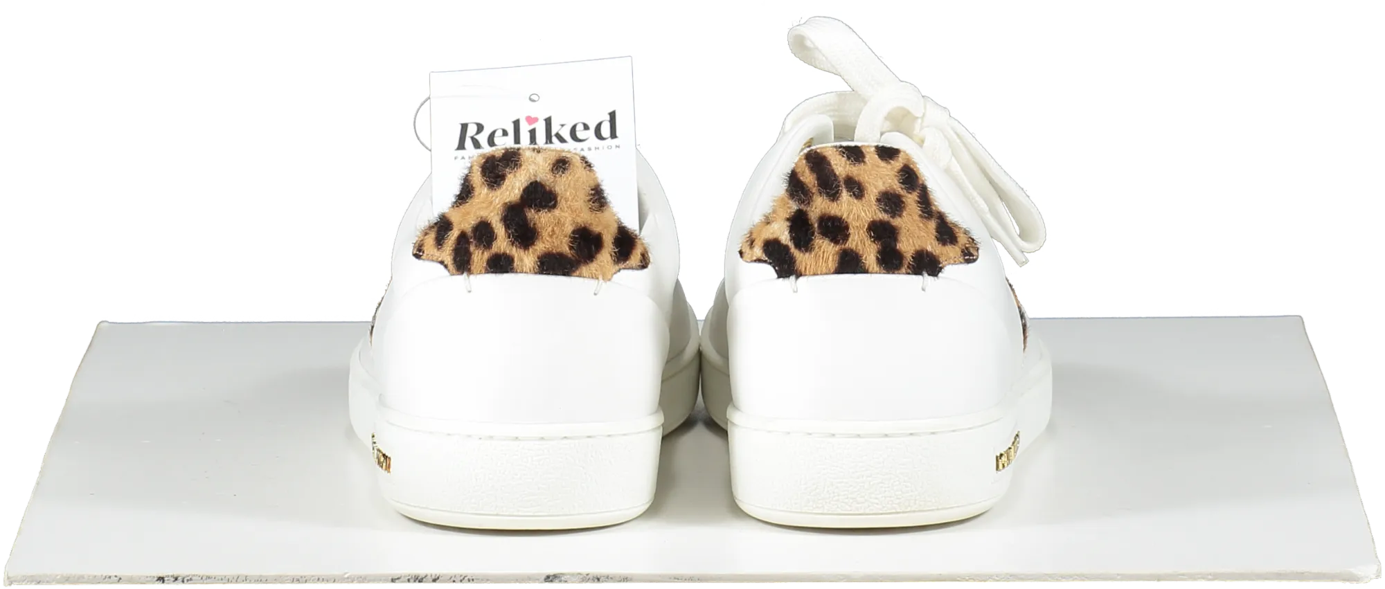 Louis Vuitton White Brown/beige Calf Hair Frontrow Low Top Trainers UK 5 EU 38 👠