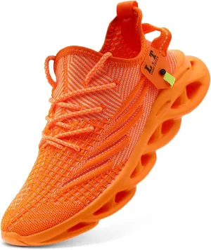 Men Running Shoes Men's Tennis Shoes Lightweight Breathable Fashion Sneakers Non Slip Workout Gym Shoes for Running Black