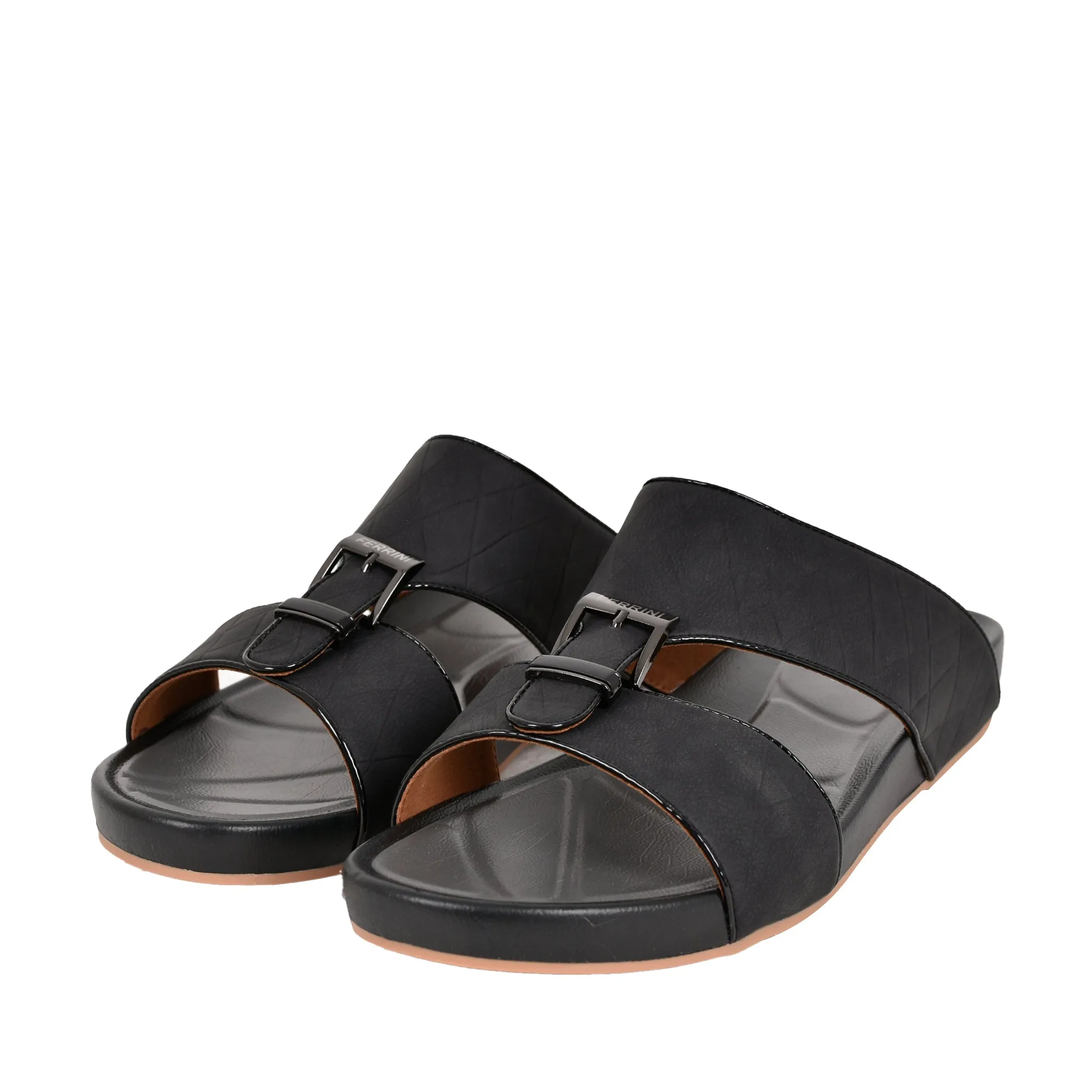 Mens Buckle Detailed Jumbo Arabic Sandals