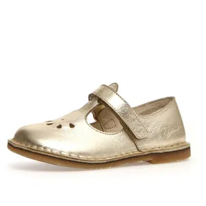 Naturino Paris Vl | Metallic Platinum Kids Mary Janes