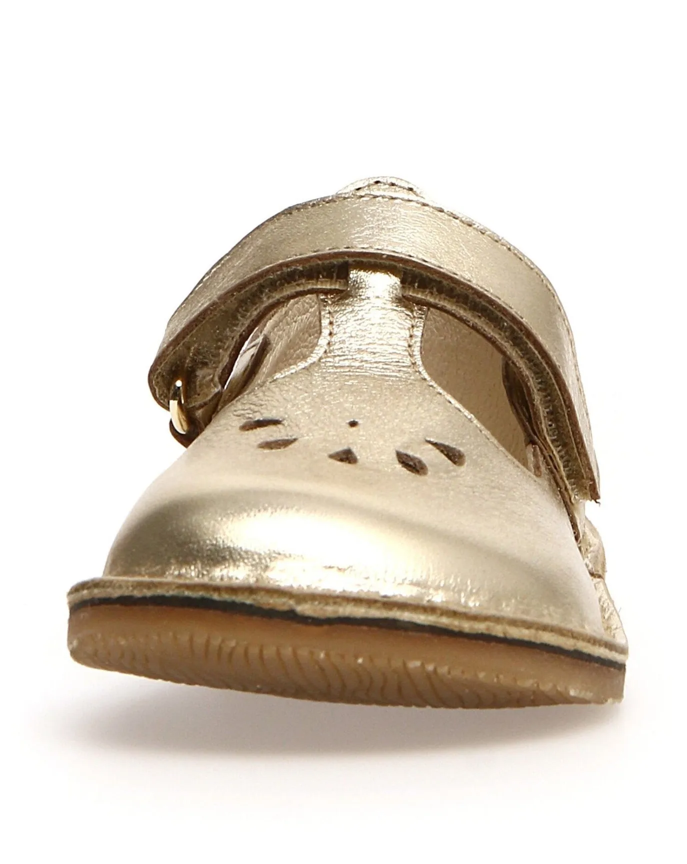 Naturino Paris Vl | Metallic Platinum Kids Mary Janes