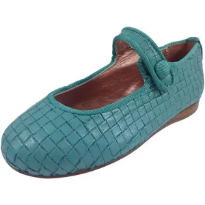 Papanatas by Eli Girl's Teal Cloe Mary Jane Flats