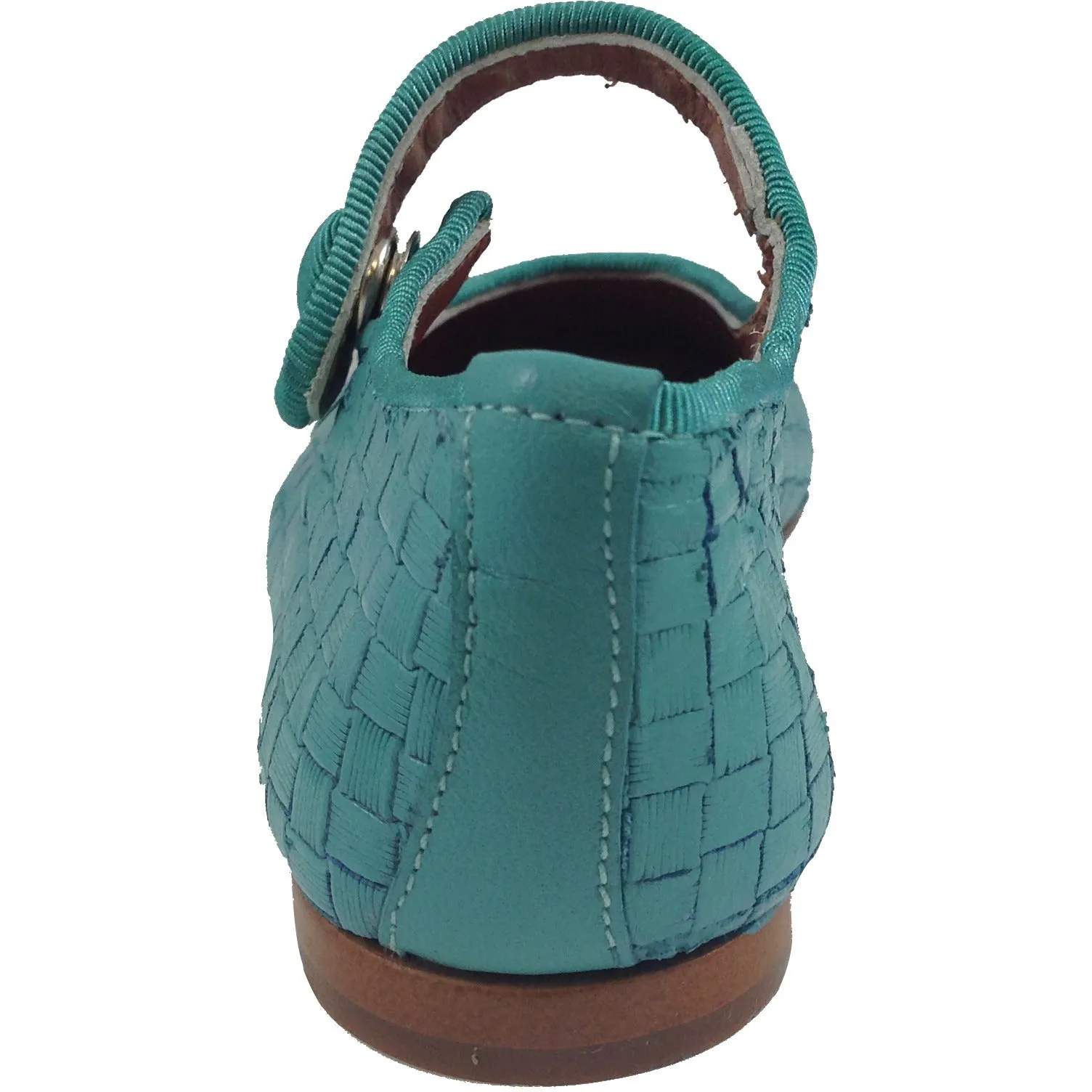Papanatas by Eli Girl's Teal Cloe Mary Jane Flats