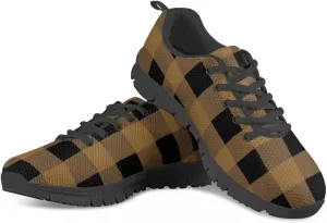 PinUp Angel Buffalo Plaid Walk Shoes Lightweight Breathable Athletic Gym Casual Tennis Shoes