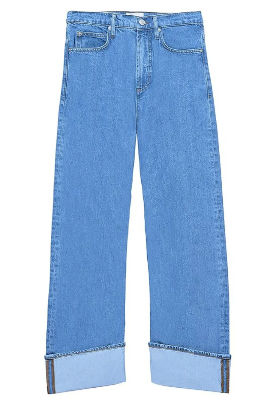 Rolled High Rise Wide Leg Meadow