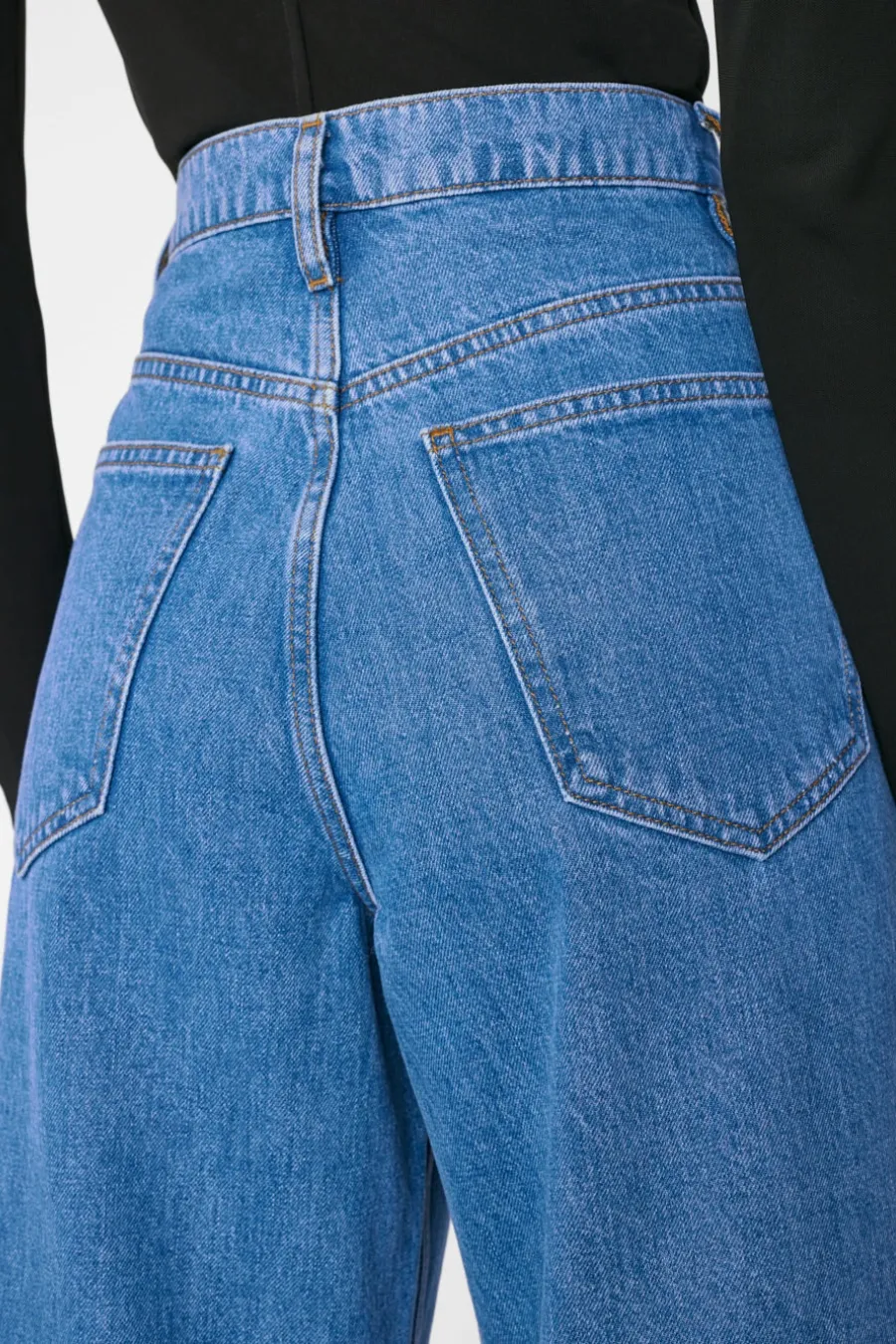 Rolled High Rise Wide Leg Meadow