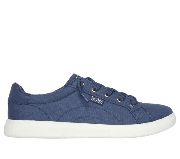 Skechers 114453/NVY Navy Womens BOBS D Vine Slip On Tied Off Laces Trainers