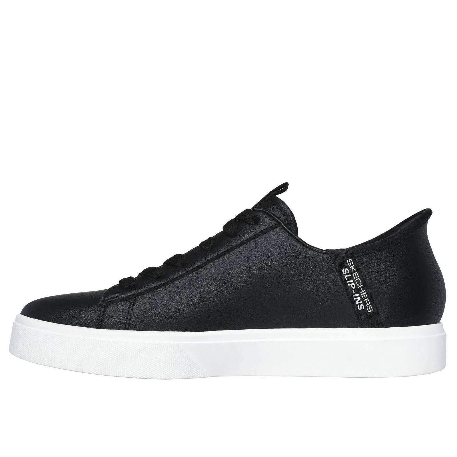 Skechers Slip-ins 185008 Eden Lx Royal Stride Ladies Black Slip On Trainers