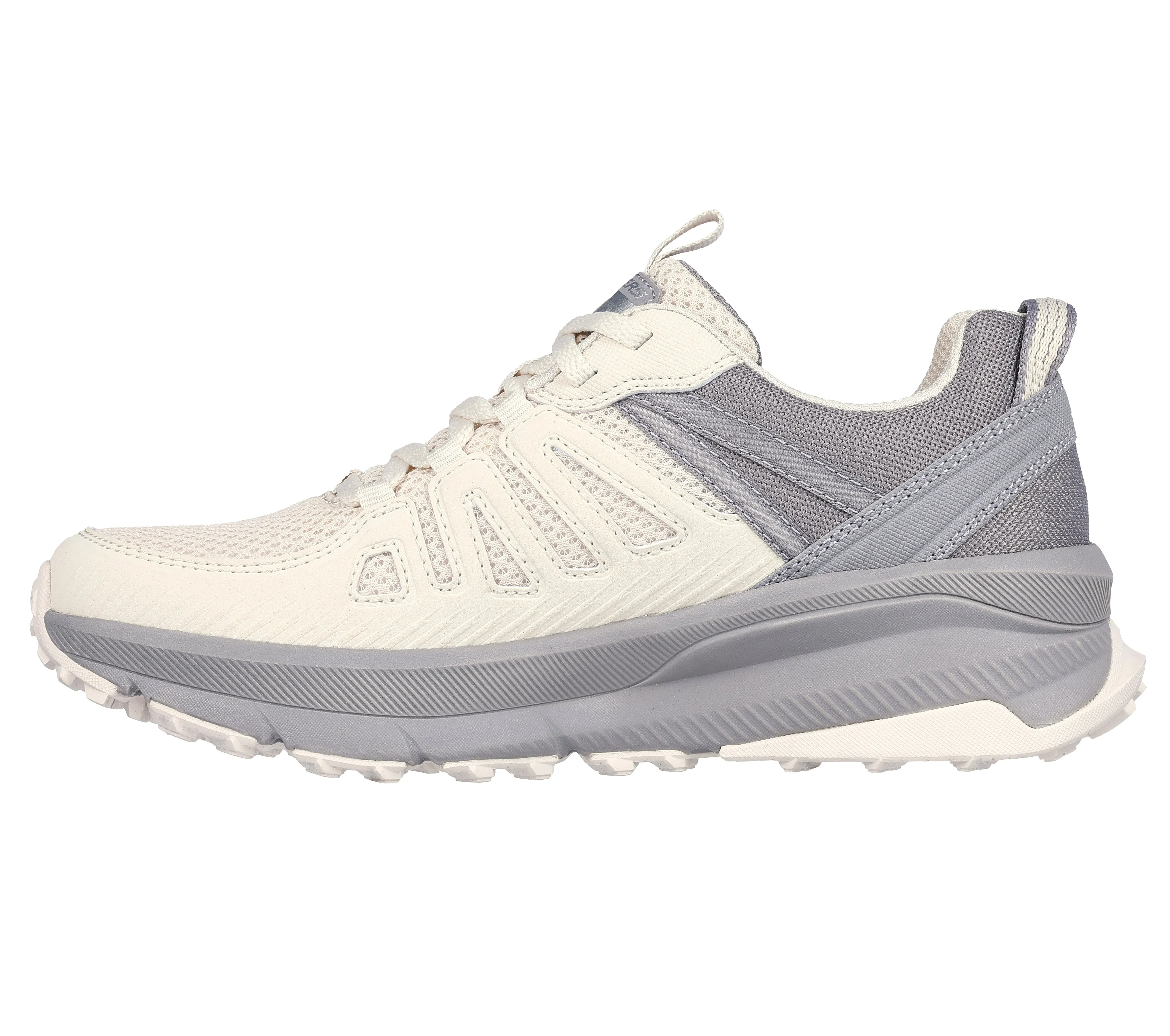 Skechers Womens 180162/ NTGY Natural Grey Switch Back- Cascades Lace Up Trainers