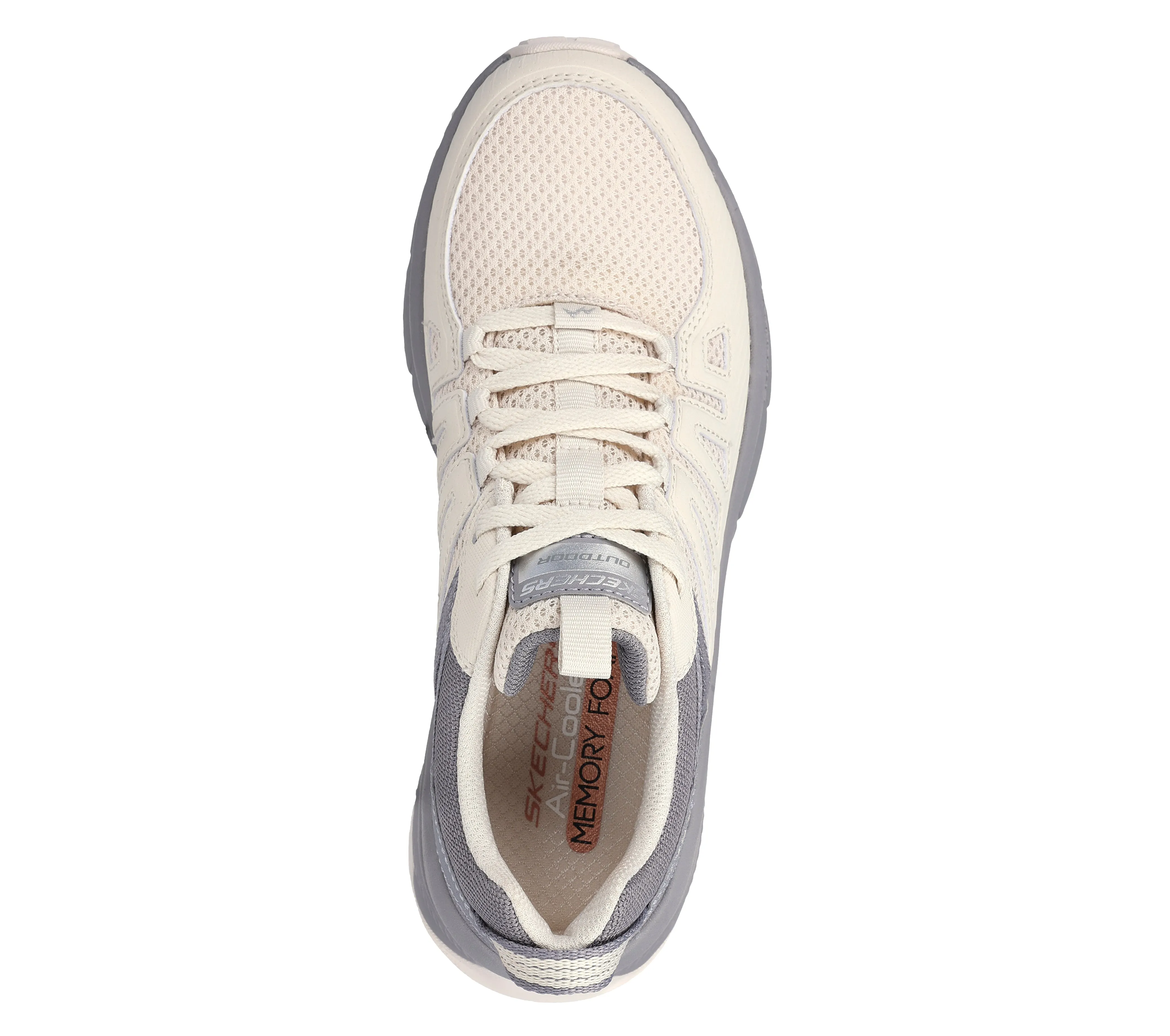 Skechers Womens 180162/ NTGY Natural Grey Switch Back- Cascades Lace Up Trainers