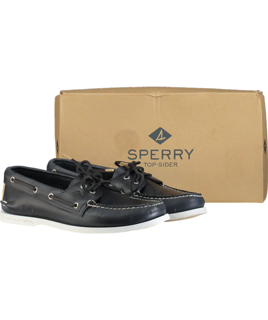 Sperry Blue Authentic Original 2-eye Pullup Navy Deck Shoes UK 9 EU 43 