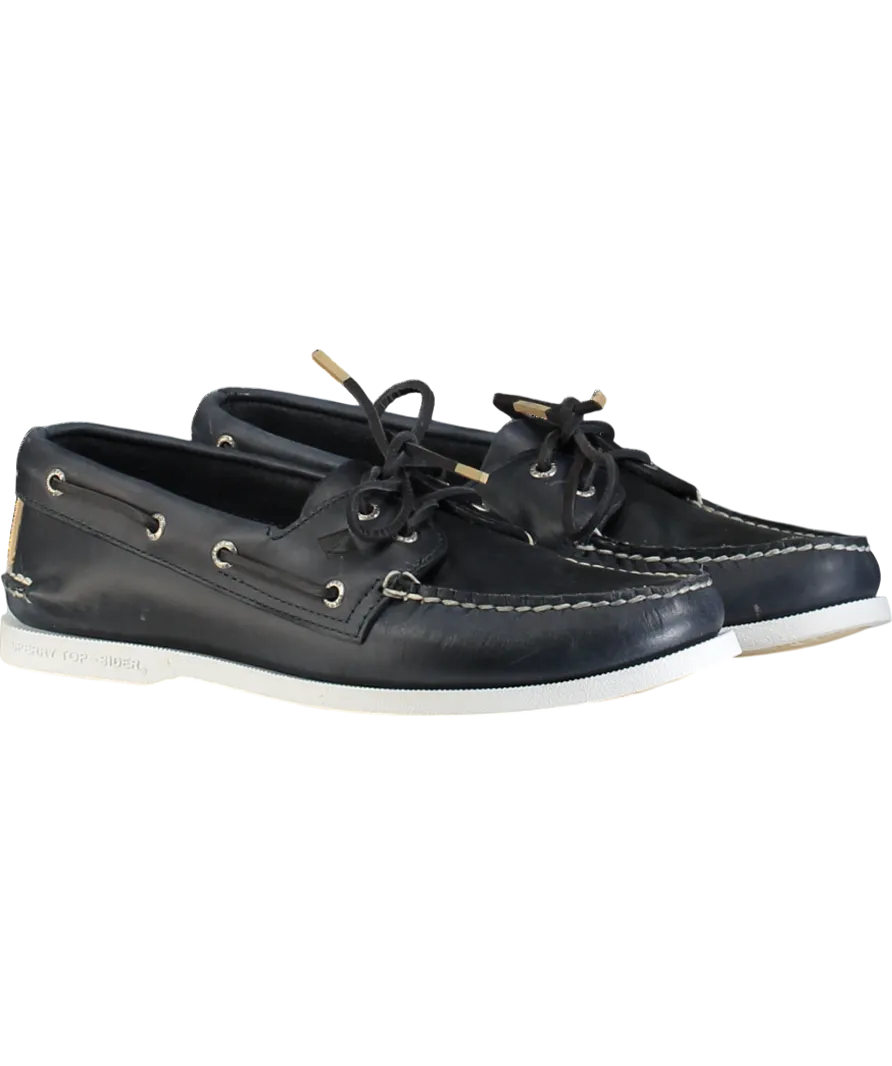 Sperry Blue Authentic Original 2-eye Pullup Navy Deck Shoes UK 9 EU 43 