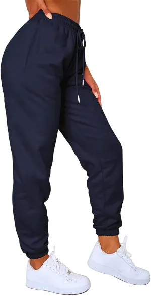 Sweatpants Women Casual High Waisted Athletic Pants Sport Workout Active Baggy Lounge Trousers Loose Tapered Trousers
