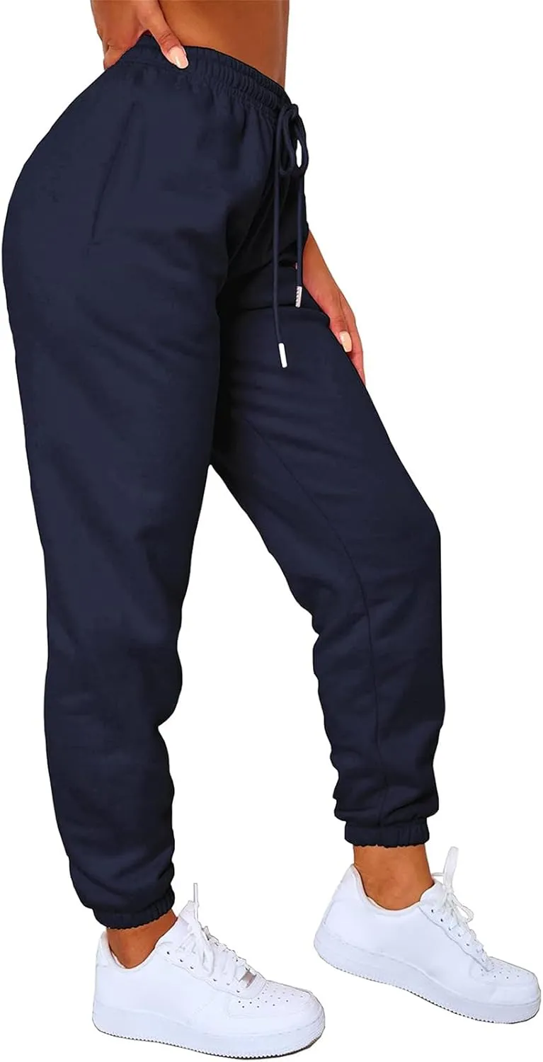 Sweatpants Women Casual High Waisted Athletic Pants Sport Workout Active Baggy Lounge Trousers Loose Tapered Trousers