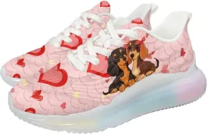 Womens Air Cushion Sneakers Lightweight Comfort Walking Shoes Casual Breathable House Shoes for Athletic Size 6-11 White Sole