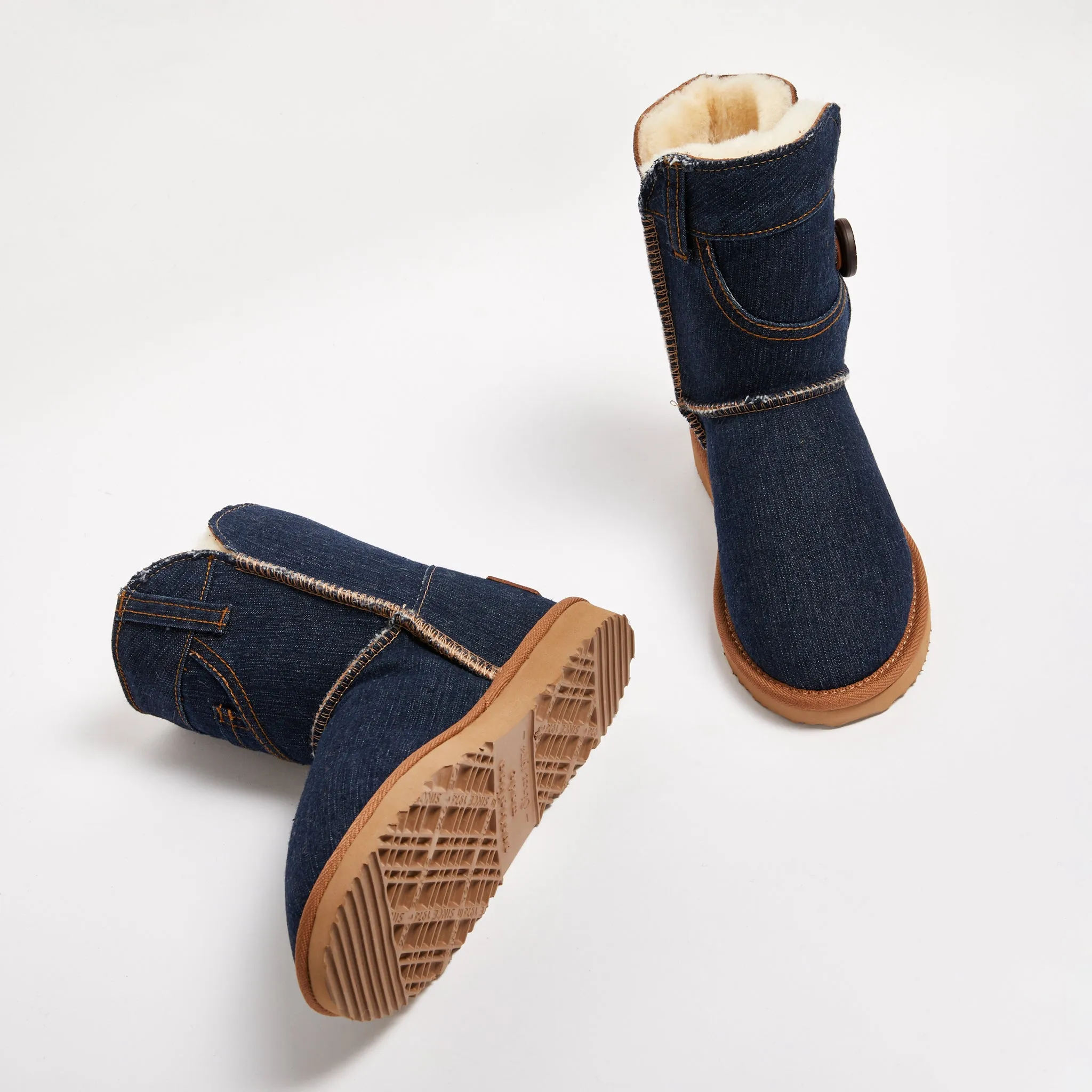 Women's Denim Button Mid