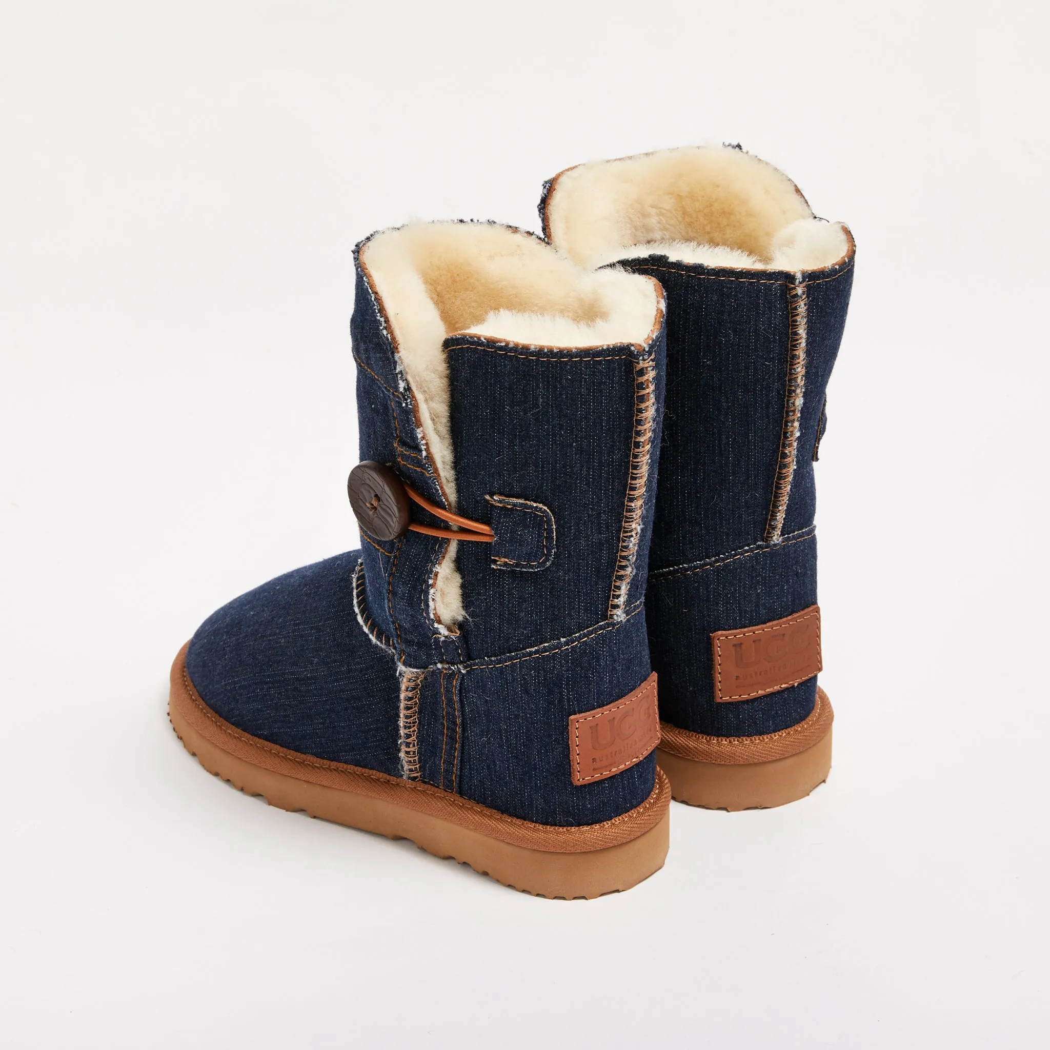 Women's Denim Button Mid