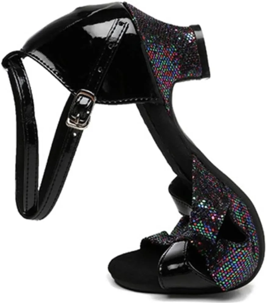 Women's Girls 2.2'' Heel Latin Dance Shoes Ballroom Salsa Tango Practice Performance Dance Shoes