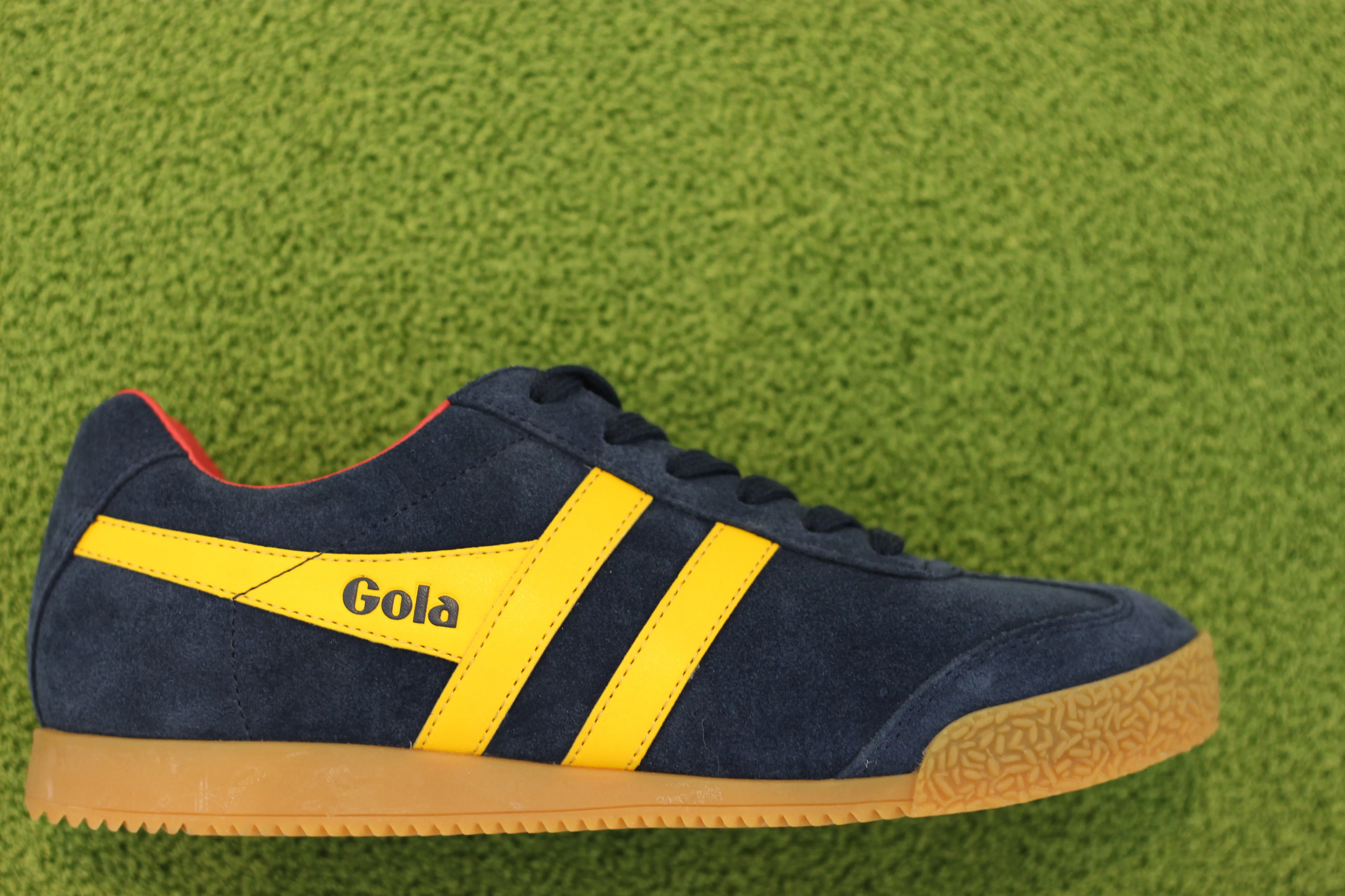 Women's Harrier Sneaker - Navy/Sun/Red Suede/Leather