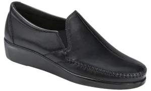 Womens SAS Dream  Sleek Leather Slip-On with Cushioning & Flexibility