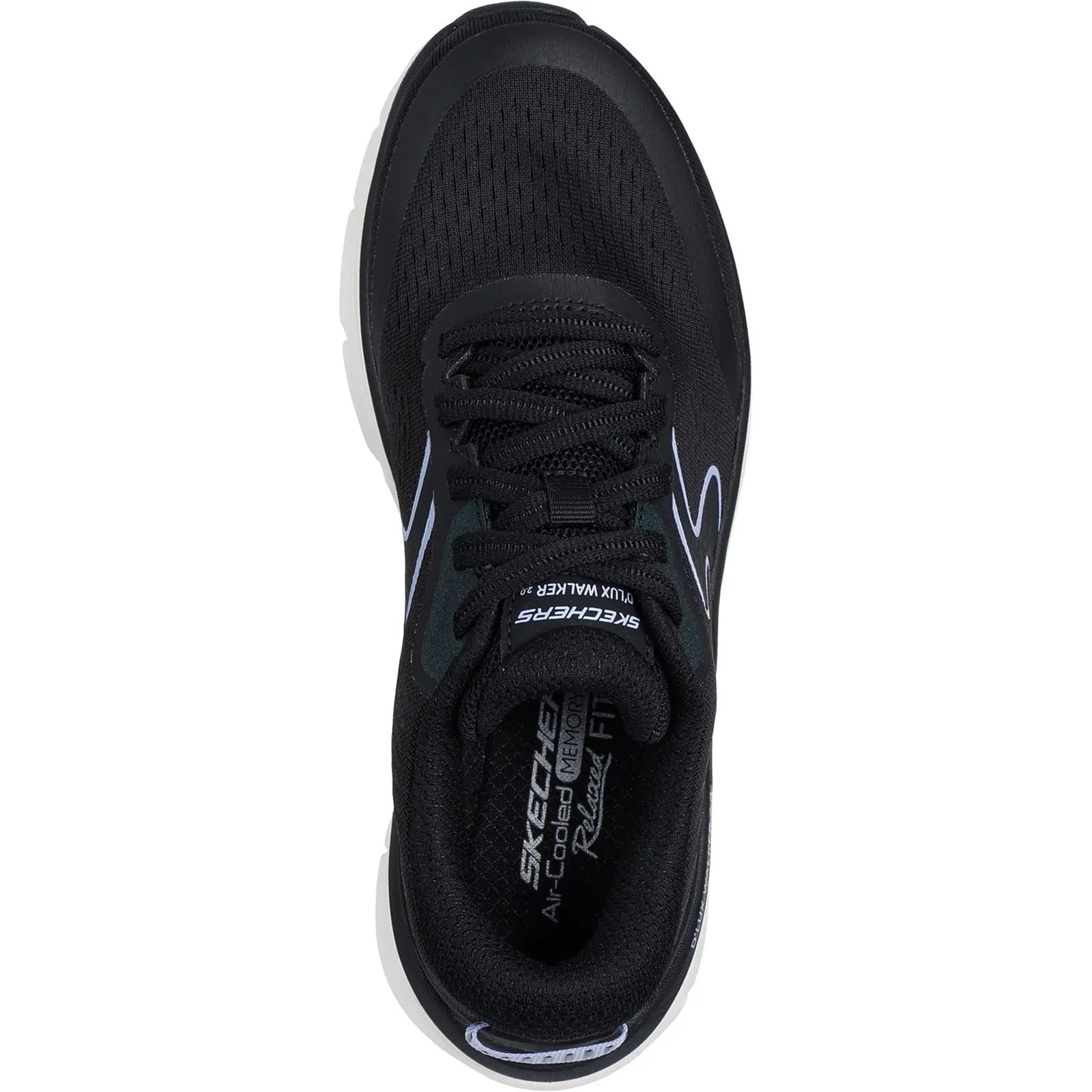 Women's Wide Fit Skechers 150007 D'lux Walker 2.0 Active Pace Trainers
