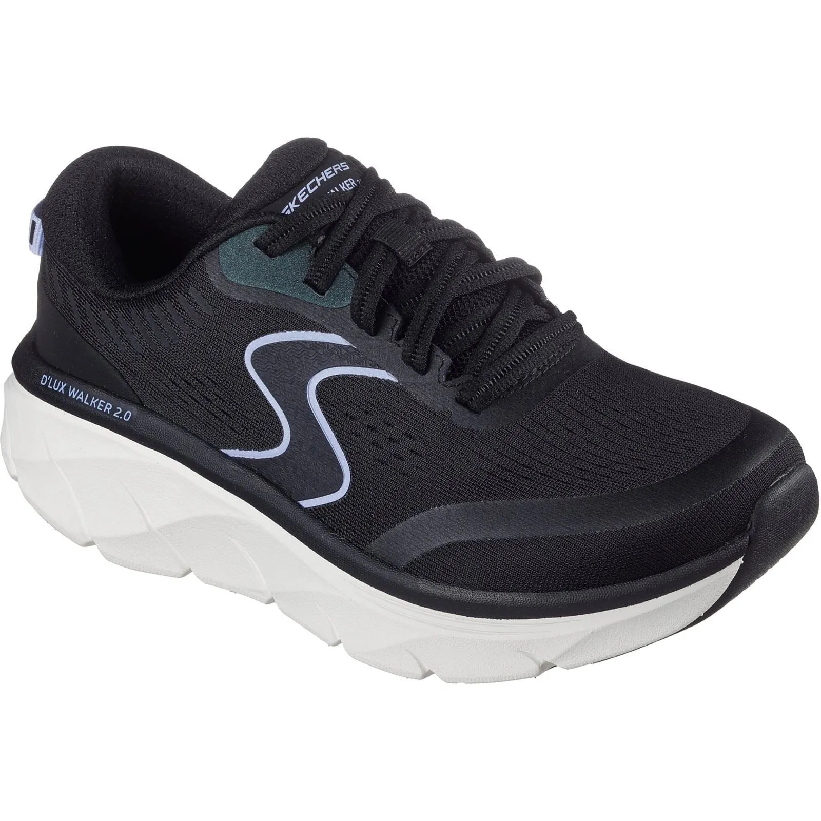 Women's Wide Fit Skechers 150007 D'lux Walker 2.0 Active Pace Trainers